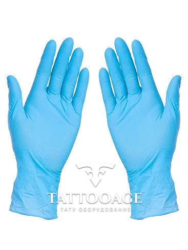 MATRIX перчатки нитриловые 3,5 гр.Голубые