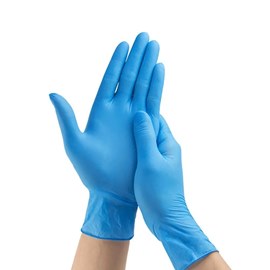 Wally Plastic  перчатки нитрил-винил Синие