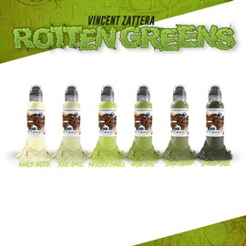 World Famous Ink Vincent Zattera's Rotten Green Set