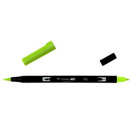 Маркер-кисть brush pen 126 светло-оливковый