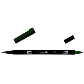 Маркер-кисть brush pen 177 темный нефрит
