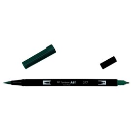 Маркер-кисть brush pen 277 темно-зеленый