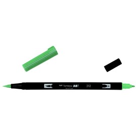 Маркер-кисть brush pen 312 зеленый падуб