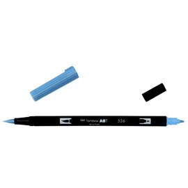 Маркер-кисть brush pen 526 синий истенный