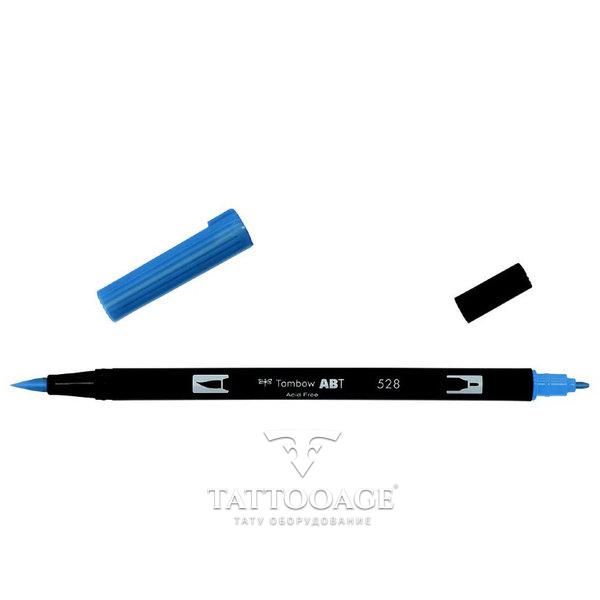 Маркер-кисть brush pen 528 синий глубокий