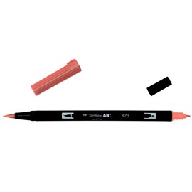 Маркер-кисть brush pen 873 коралловый