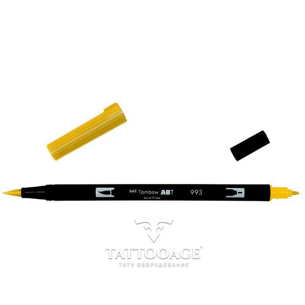 Маркер-кисть brush pen 993 оранжевый хром